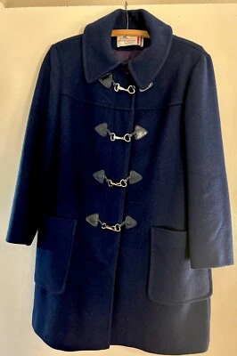 Vintage Knockabouts by Pendleton 100% Virgin Wool Navy Coat Size Medium - Image 1 of 4