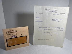 Catálogo folleto Panhard & Levassor 1959 carta firmada por el presidente y director - Imagen 1 de 13