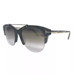 TOM FORD Adrenne tf517 52g Square Mirrored Tortoise Sunglasses Havana Brown 55mm - Picture 1 of 10