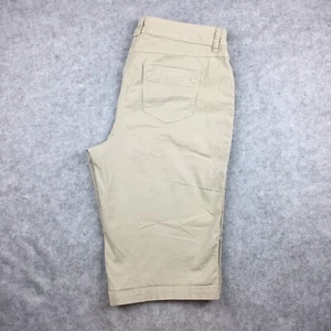 Chico's Bermuda Cotton Blend Capri Pants, Women's 1.5 (Beige) - Picture 1 of 8