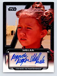 2017 Star Wars Galactic Files Megan Udall as Melee 148/203 Auto Inser Card - Picture 1 of 2