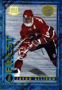 1994-95 Finest Super Team Winner Redeemed #154 Jason Allison