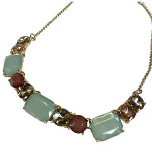 Collar Gargantilla Corona Trifari Firmado Vintage Art Deco Tono Jade - Imagen 1 de 15