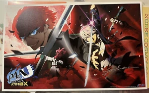 FIRMATO Persona 4 Arena Ultimax Poster Shigenori Soejima Atlus Art Print E3 Promo - Foto 1 di 1