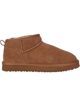 Jack Wills niedrige Snug Antilope Slipper Stiefel hellbraun - ALLE GRÖSSEN