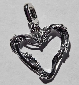 Pandora Barbed Wire Heart Charm 792526C00 - Picture 1 of 3