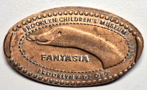 Centavo de zinc alargado sin listar Brooklyn Children's Museum Fantasia-CRC - Imagen 1 de 2