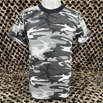 NOVA Camiseta Rothco Youth Manga Curta - Camuflagem Urbana - Juventude X-Grande - Imagem 1 de 4