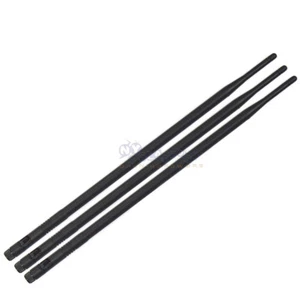 3x 9dBi RP-SMA doble banda 2,4 GHz 5 GHz alta ganancia enrutador WiFi antena inalámbrica 01 - Imagen 1 de 6