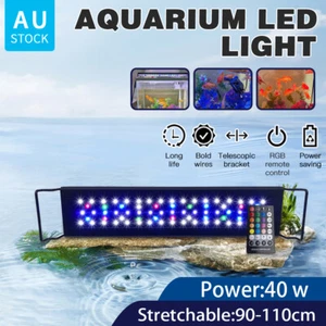 40~90cm RGB LED Marine Fish Tank light Remote Aquarium Light with Timer Function - Picture 1 of 16