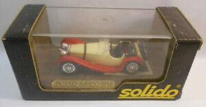 Solido 1/43 Scale Metal Model - SO99 JAGUAR SS100 4002 CREAM/RED