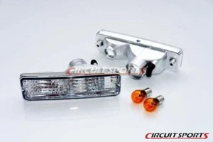 Juego de luces intermitentes delanteras transparentes Circuit Sports para 91-94 180SX S13 JDM - Imagen 1 de 2
