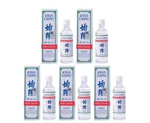 5X Kwan Loong Medicated Oil 15ml bottles with Menthol & Eucalyptus OiL (EXP2029) - Picture 1 of 4