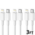 3 Pack Oem Usb-c Fast Charger For Iphone 14 13 12 11 Pro Max Xs Xr Type C Cable