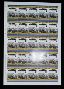 LOCOMOTIVES  FEUILLE COMPLETE 50 TIMBRES ND  DE  1985-2 NEUFS** BONNE VALEUR. - Picture 1 of 1