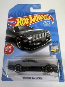 Hot Wheels Factory Fresh '82 Nissan Skyline R30 #169/365 #10/10 Gray Diecast Car - Picture 1 of 8