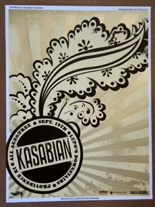 KASABIAN - LUPO'S - PROVIDENCE - MYSPACE SECRET SHOW CONCERT POSTER - ORIGINAL - Picture 1 of 4