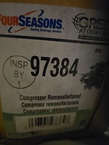Ac Compressor FOUR SEASONS 97384 Fits: Buick Lucerne, Cadillac DTS (check fitmen - Picture 1 of 1