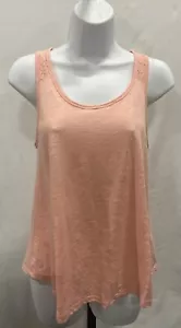 Tanktop Mossimo Damen S Rosa mit floralem Spitzenbesatz. - Bild 1 von 8
