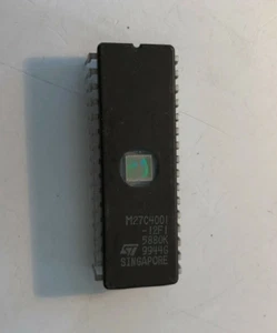 M27C4001 120nS 512Kbx8 UV Eprom memory PDIP-32 STM tested erased x1 pcs - Imagen 1 de 1