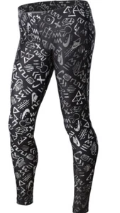 Spodnie NIKE RUN HERITAGE PRNTD TIGHT YTH 589595 010 Size Small - Picture 1 of 6