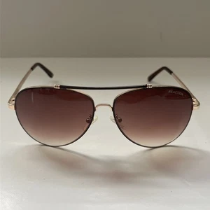 Kenneth Cole Reaction Sunglasses Gold Brown Aviator KC1226 60-14 135 Unisex - Bild 1 von 12