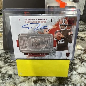 SHEDEUR SANDERS 2025 Impeccable SILVER BAR Auto Elegance /20 FOTL RC Ebay 1/1 - Picture 1 of 3