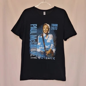 Paul McCartney Got Back Tour 2022 doppelseitige Grafik schwarz T-Shirt Erwachsene Large - Bild 1 von 6