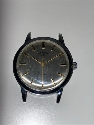 Rotary 17 Jewels Incabloc Men's Vintage Watch, For spares Or Repairs. - image 1 of 4