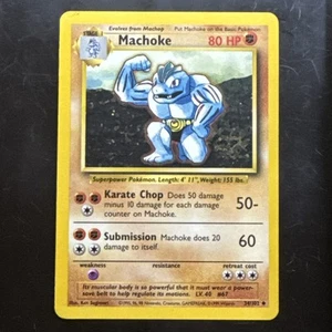 Machoke 34/102 Pokemon Card - Base Set Unlimited - Uncommon - 1999 WOTC - Picture 1 of 3