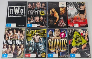 Paquete de 8 DVD de la WWE las mejores facciones de lucha libre, las caídas cuentan en cualquier lugar, nuevo y más - Imagen 1 de 15