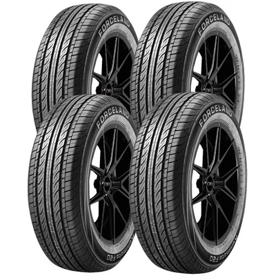 (QTY 4) 175/70R14 Forceland Kunimoto F20 84T SL Black Wall Tires Foto 1 de 4
