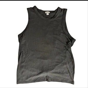 Camiseta sin mangas J Crew suave mezcla viscosa ropa deportiva abierta con lazo trasero entrenamiento - Imagen 1 de 4