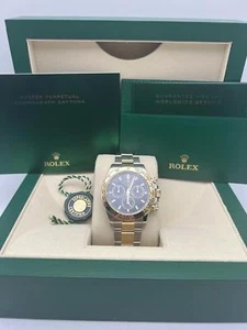 2020 Rolex Daytona 116503 18K Yellow Gold & Steel Black Dial Automatic Watch Box - Picture 1 of 10