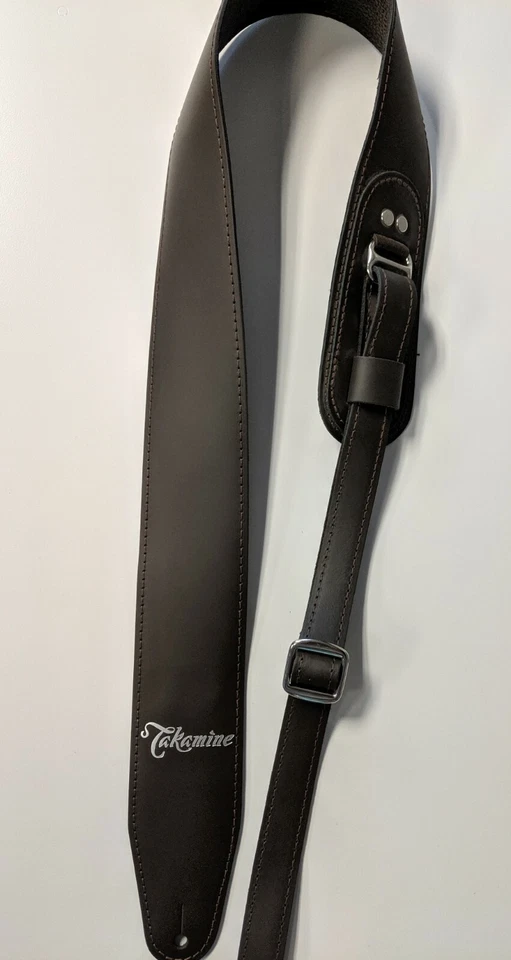 Bajo de guitarra TAKAMINE * cuero* correa marrón Foto 1 de 2