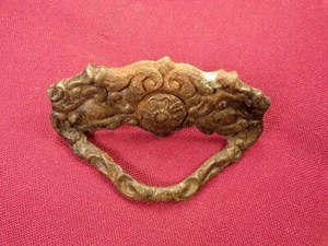 Antique Drawer Pull Handle Ornate Victorian Eastlake Part Hardware Bin Pull - Picture 1 of 5