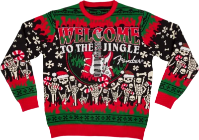 Fender Guitars 2024 Ugly Christmas Sweater "Welcome to the Jingle" - Size Medium - Image 1 of 3