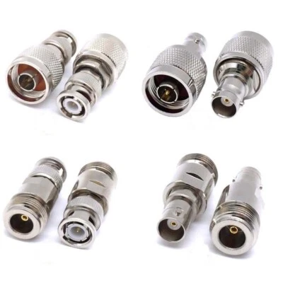 N Type Jack to BNC Male Female Plug RF Coaxial Adapter Connector Adapter kit - Image 1 of 2