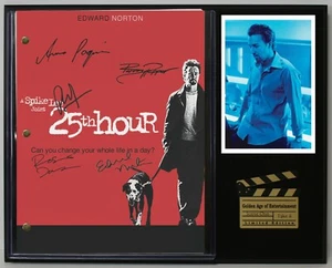 25th Hour Reproduction Signed Movie Script Wood Plaque Display - Picture 1 of 7