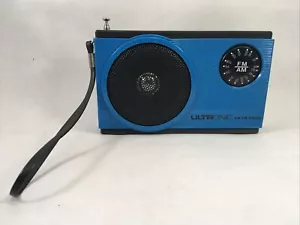 Ultronic Blue Portable Radio AM FM Working MR 15 Vintage Radio - Picture 1 of 12