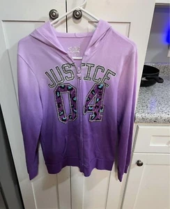 Girls Purple Justice Jacket Size 20  - Picture 1 of 3