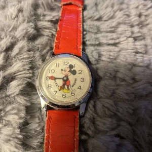 BRADLEY Mickey Mouse Wristwatch Walt Disney Production Swiss Made Vintage Watch - Picture 1 of 9