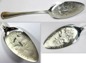Vintage Oneida Community Patrician "MERRY CHRISTMAS" Cake~Pie Server Knife - Picture 1 of 7