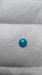Genuine Sleeping Beauty Turquoise Round Coin  8 X 3.2 MM  1.36 CT - Picture 1 of 4