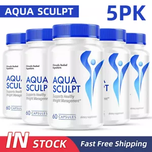 5X Aqua Sculpt Advanced Weight Loss Support Aquasculpt Maximum Strength 60 Pills - Picture 1 of 13