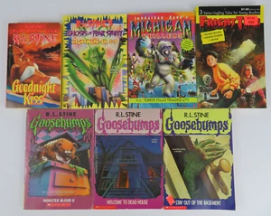Lot of 7 Vintage Kids Horror Scary Mystery Books - Fear Street Goosebumps Fright - Picture 1 of 9
