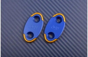 Obturadores Retrovisore Azul-Dorado 40 mm HONDA CBR 600 FS / F4i 2001-2002 - Picture 1 of 5