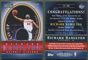 2004-05 Topps Luxury Box Lay-Up Tier Reserved LU-RH Richard Hamilton /200 JERSEY - Picture 1 of 1