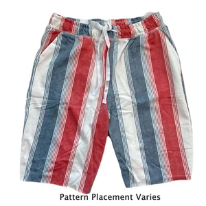 2XL JAMIE French Terry SHORTS LuLaRoe ~ ROT, WEISS & BLAU GESTREIFT ~ Größen 22-24 - Bild 1 von 6