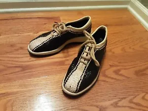 Pons Quintana Black Woven Braided Leather Comfort Shoes Sneakers Walking 38/8 - Picture 1 of 7